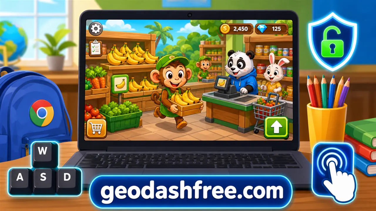 Monkey Mart school Chromebook browser controls
